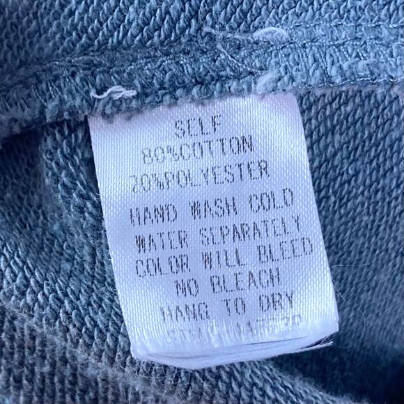 NWOT SEEK THE LABEL Shorts XS Grey Fleece Acid-Wash Raw-Hem Drawstring Sweat - Picture 4 of 8